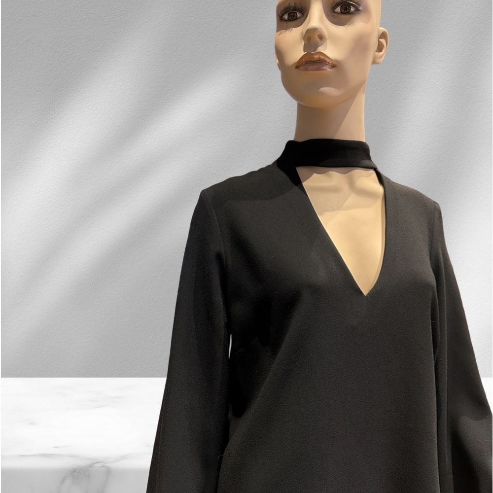 Zara Women Black long sleeve Blouse S NWT